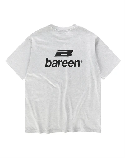 Bareen - Logo box Fit T-shirt - Cloudy Grey